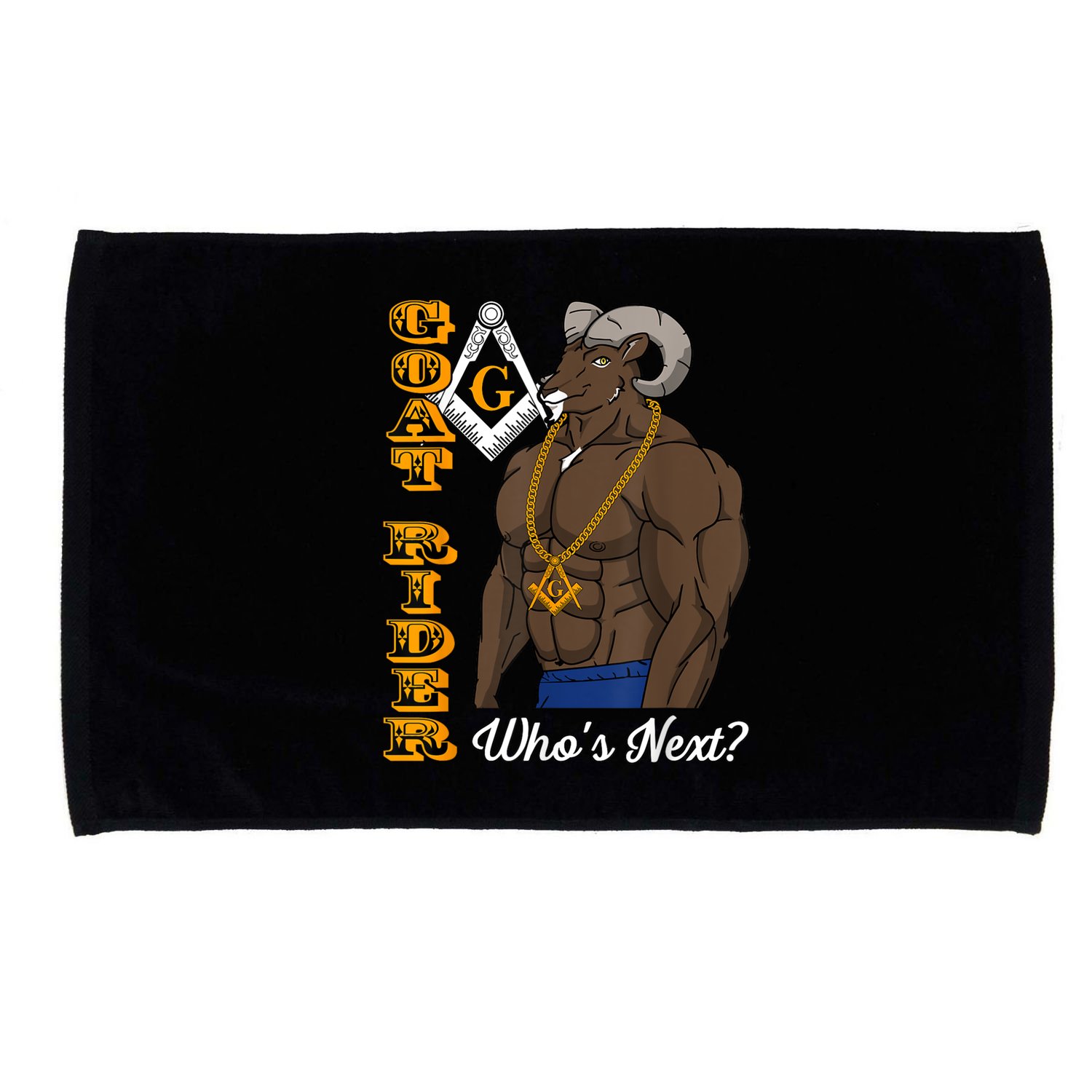Brothers Masons Goat Rider Whos Next Masonic Funny Gift Microfiber Hand Towel