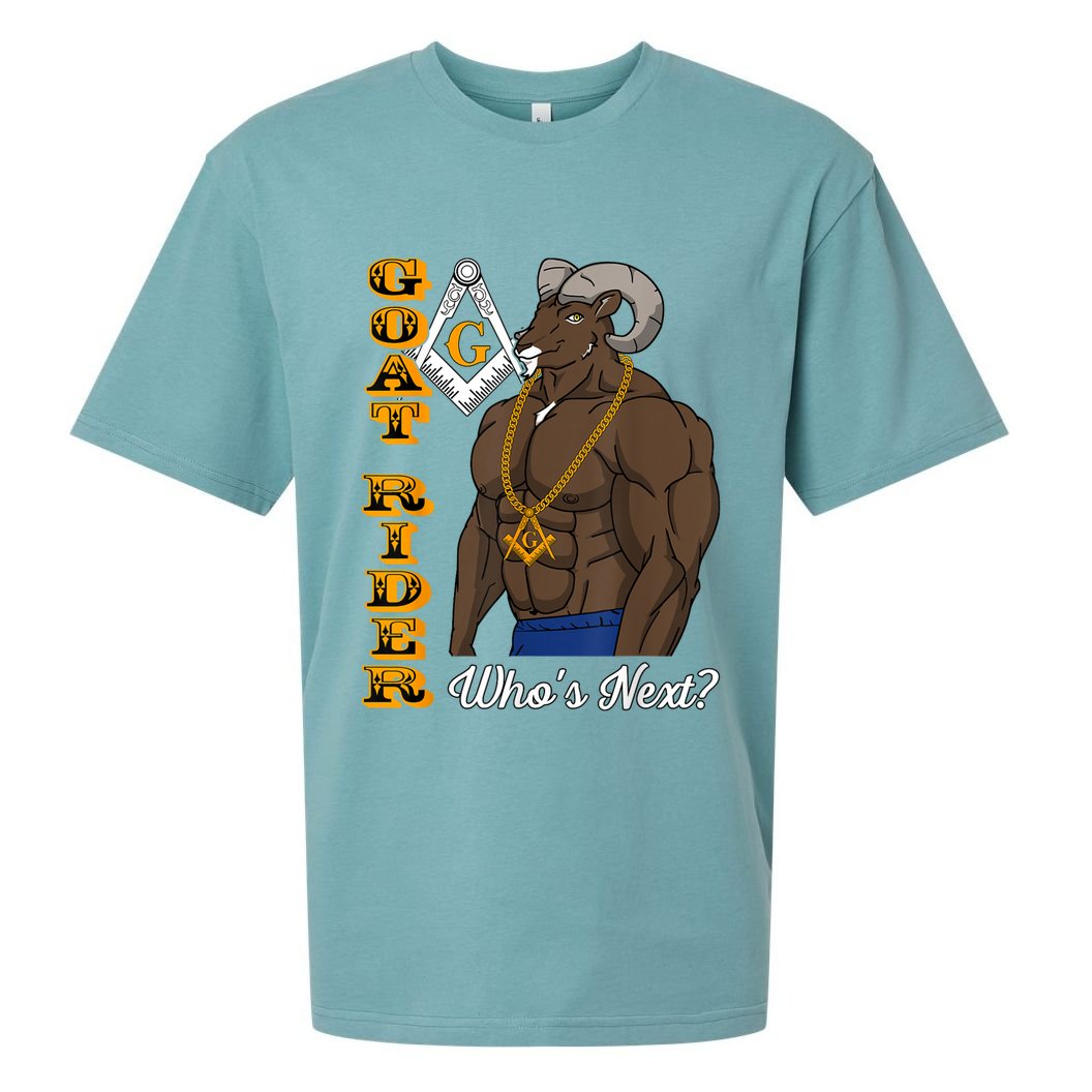 Brothers Masons Goat Rider Whos Next Masonic Funny Gift Sueded Cloud Jersey T-Shirt