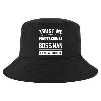 Boss Man Gift Idea Professional Boss Man Cool Comfort Performance Bucket Hat