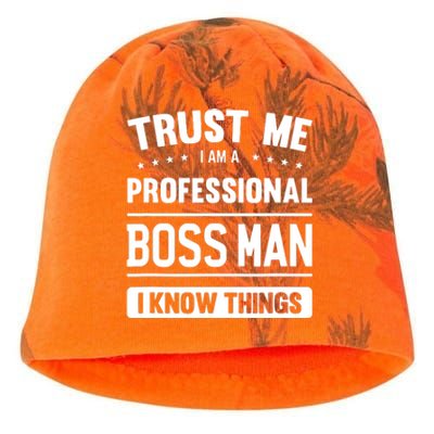 Boss Man Gift Idea Professional Boss Man Kati - Camo Knit Beanie