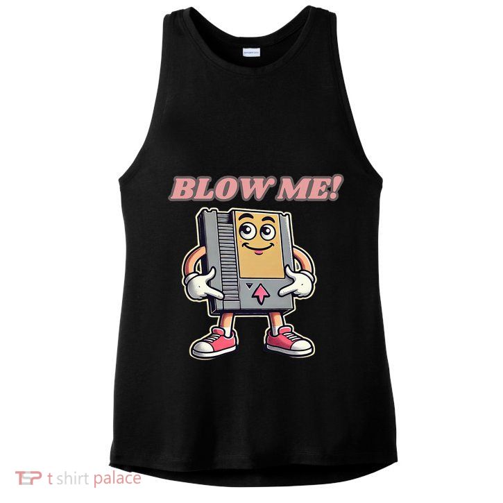 Blow Me Gamer Ladies PosiCharge Tri-Blend Wicking Tank