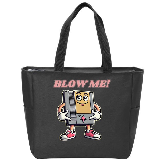Blow Me Gamer Zip Tote Bag