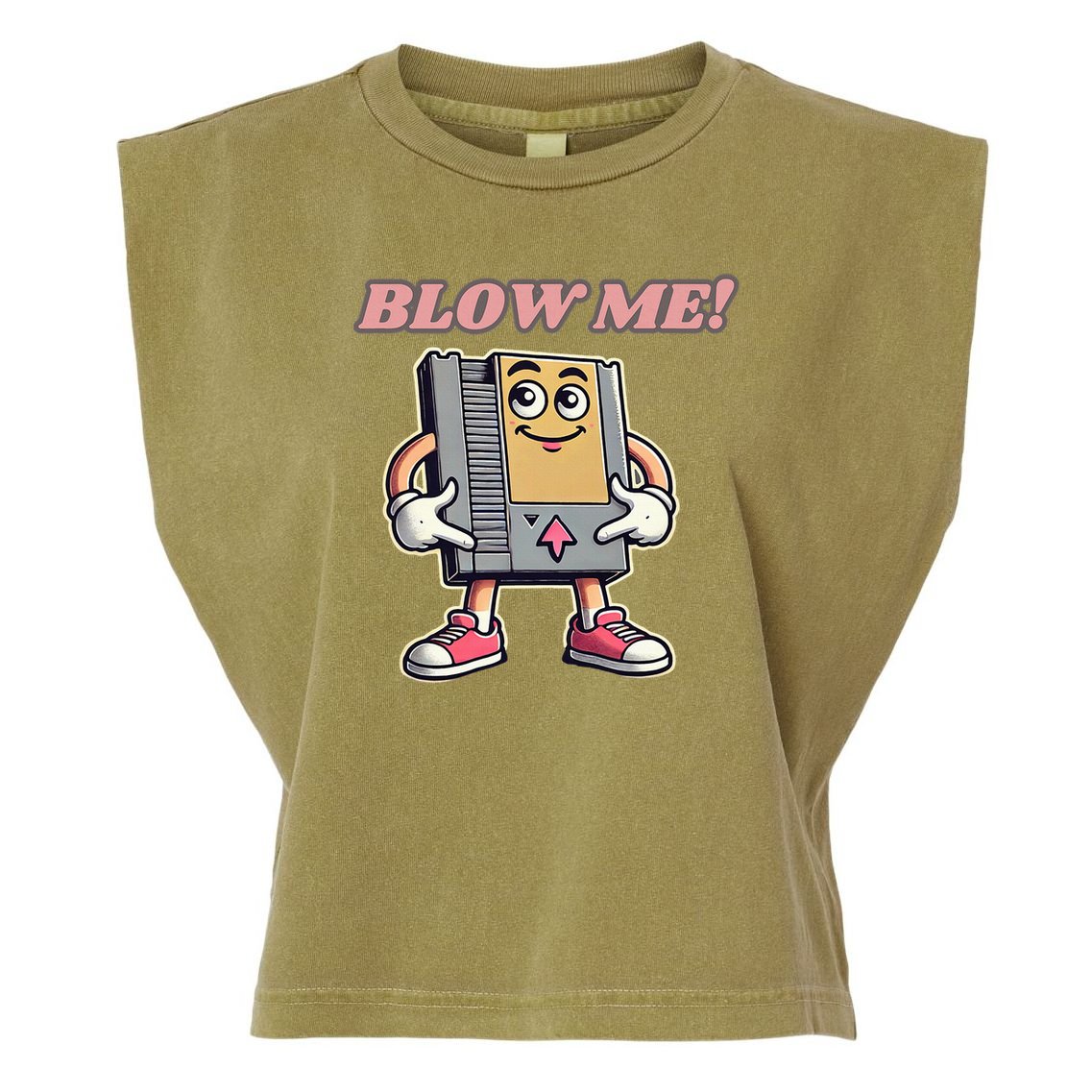 Blow Me Gamer Garment-Dyed Women's Muscle Tee