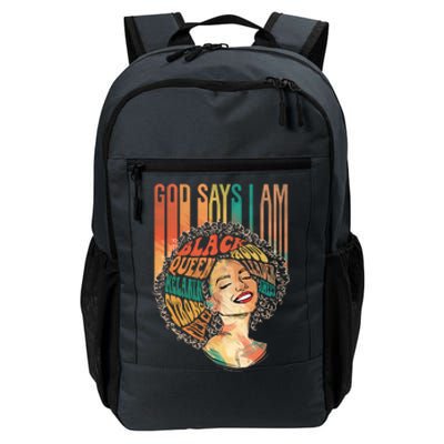 Black Melanin Goddess Black History Month Pride Gift Daily Commute Backpack