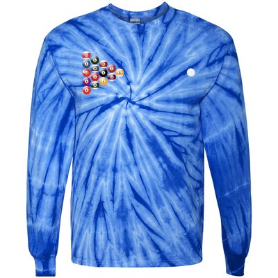 Billiards Meaningful Gift Tie-Dye Long Sleeve Shirt