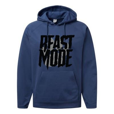 Beast Mode Gym Motivation Performance Fleece Hoodie