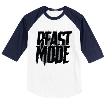 Beast Mode Gym Motivation Baseball Sleeve Shirt