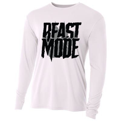 Beast Mode Gym Motivation Cooling Performance Long Sleeve Crew