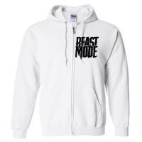 Beast Mode Gym Motivation Full Zip Hoodie