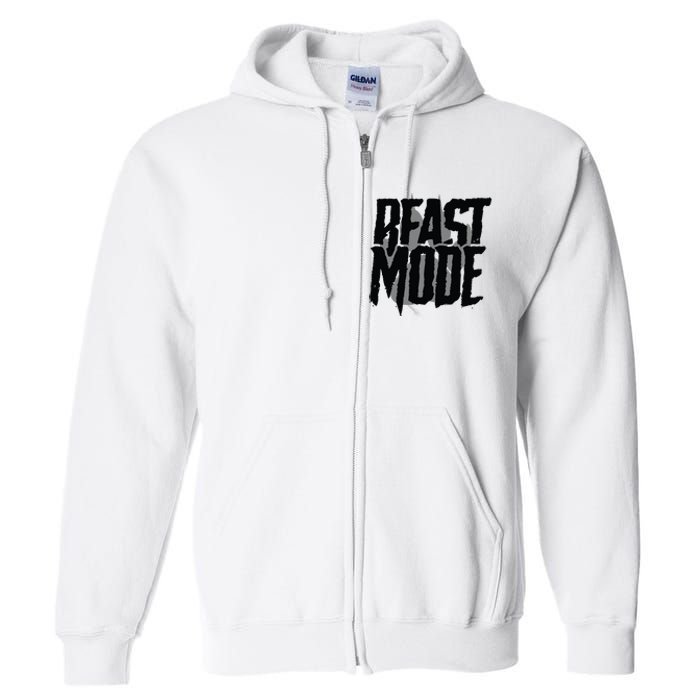 Beast Mode Gym Motivation Full Zip Hoodie