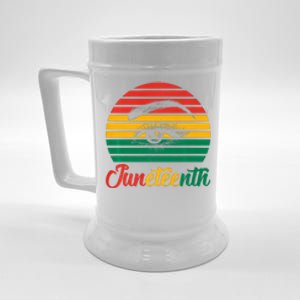 Black Melanin Graphic Colors To Wear Celebrate Juneteenth Premium Gift Beer Stein