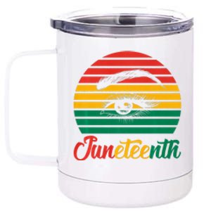 Black Melanin Graphic Colors To Wear Celebrate Juneteenth Premium Gift 12 oz Stainless Steel Tumbler Cup