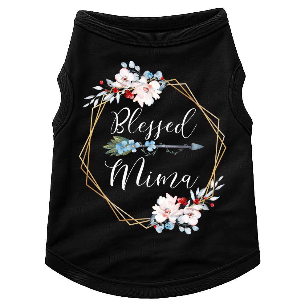 Blessed Mima Grandma Gift Cute Gift Doggie Tank