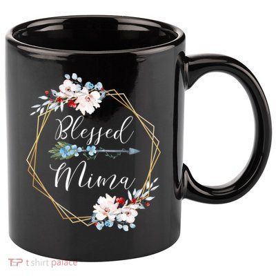 Blessed Mima Grandma Gift Cute Gift 11oz C Handle Ceramic Mug