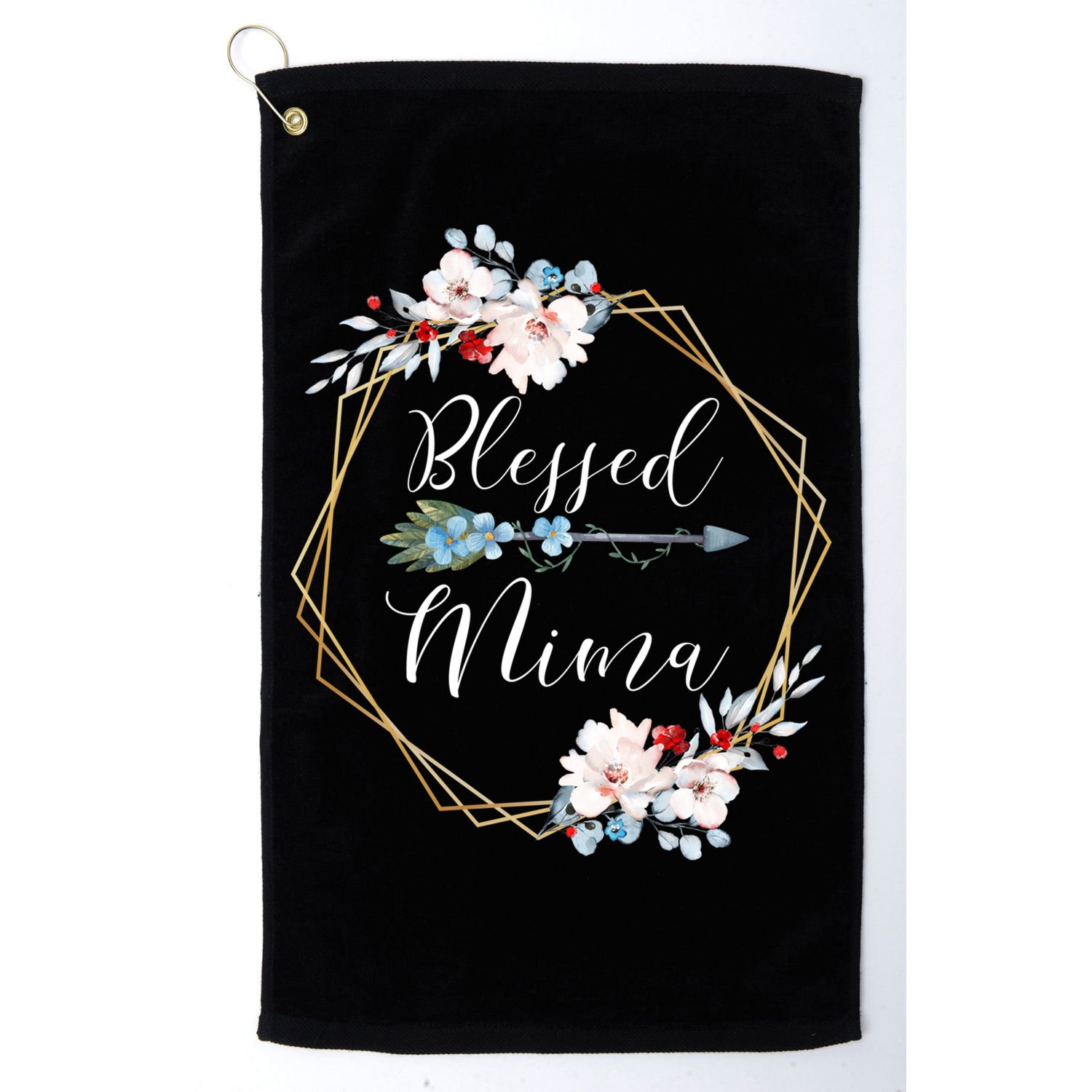 Blessed Mima Grandma Gift Cute Gift Golf Towel