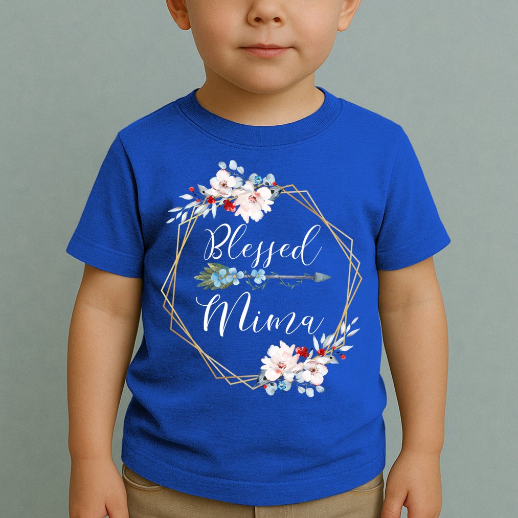 Blessed Mima Grandma Gift Cute Gift Toddler T-Shirt