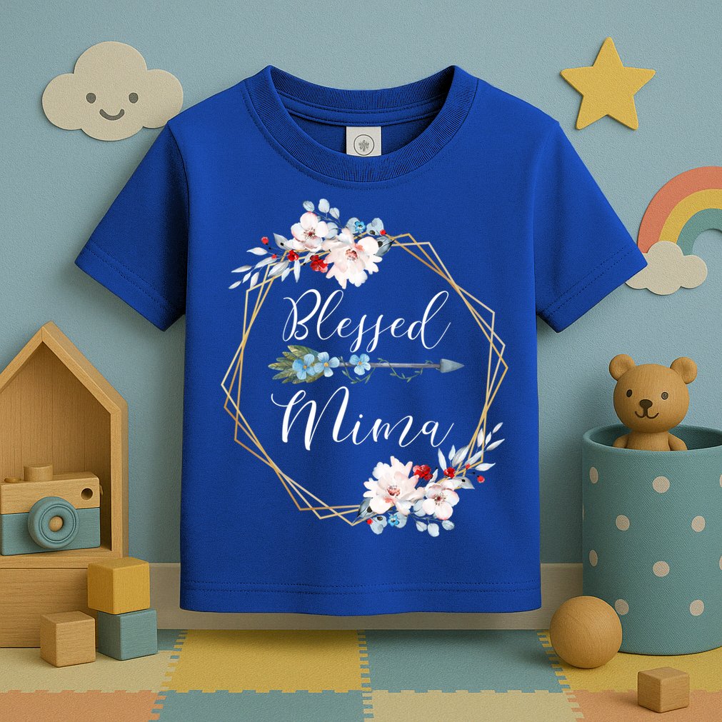 Blessed Mima Grandma Gift Cute Gift Toddler T-Shirt