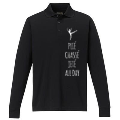 Ballet Meaningful Gift Dance Ballet Top Plie Chasse Jete All Day Performance Long Sleeve Polo