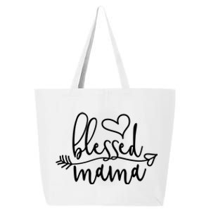 Blessed Mama Gift Idea For Mom Dad Boss Gift 25L Jumbo Tote