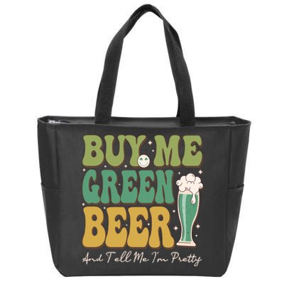 Buy Me Green Beer Zip Tote Bag