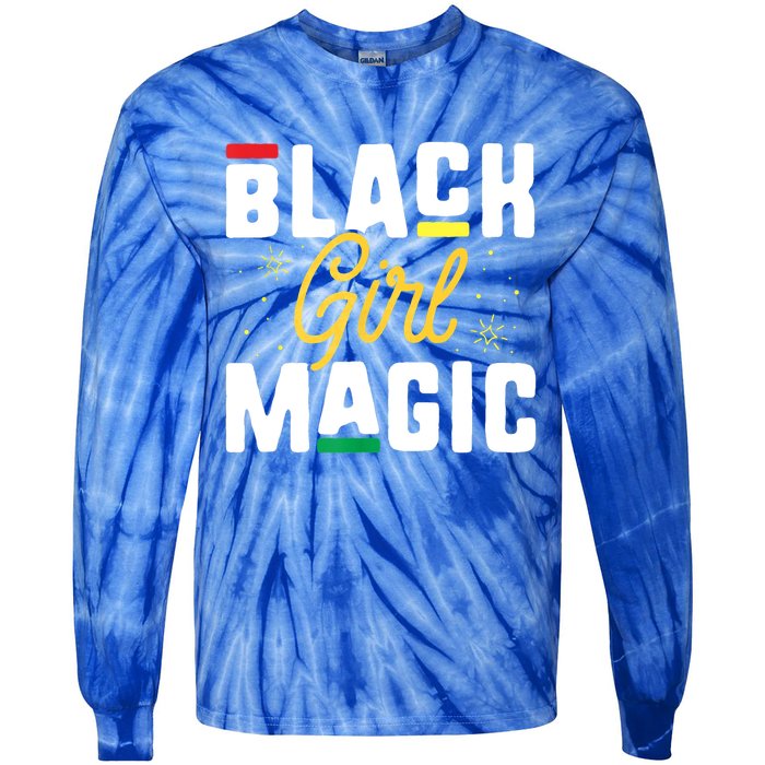 Black Magic Gift Pride History Month Great Gift Tie-Dye Long Sleeve Shirt