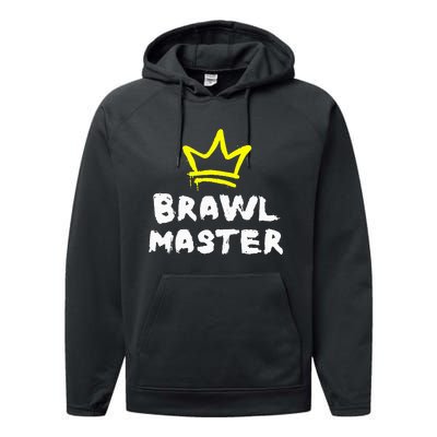 Brawl Master Gamer Gaming Brawler Brawl Performance Fleece Hoodie