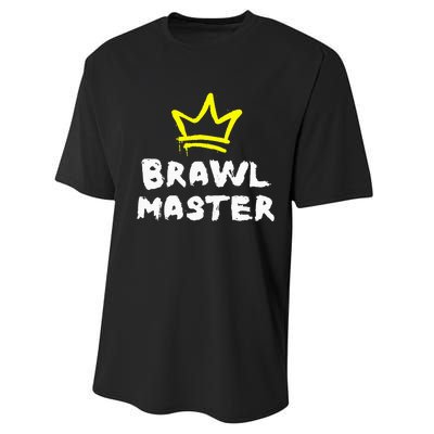 Brawl Master Gamer Gaming Brawler Brawl Performance Sprint T-Shirt