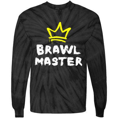 Brawl Master Gamer Gaming Brawler Brawl Tie-Dye Long Sleeve Shirt