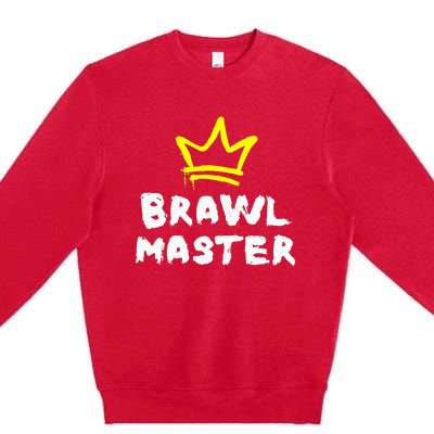 Brawl Master Gamer Gaming Brawler Brawl Premium Crewneck Sweatshirt