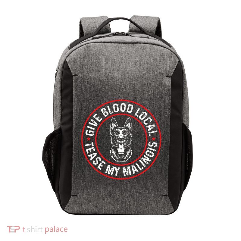 Belgian Malinois Give Blood Local Tease My Malinois Vector Backpack