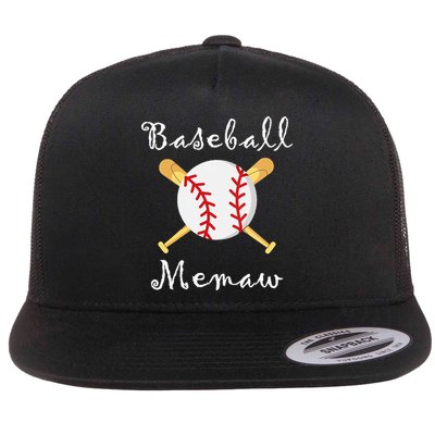 Baseball Memaw Game day Gifts to Cheer mother's day Flatbill Hat
