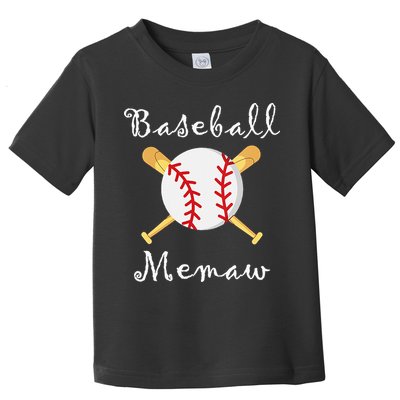 Baseball Memaw Game day Gifts to Cheer mother's day Toddler T-Shirt