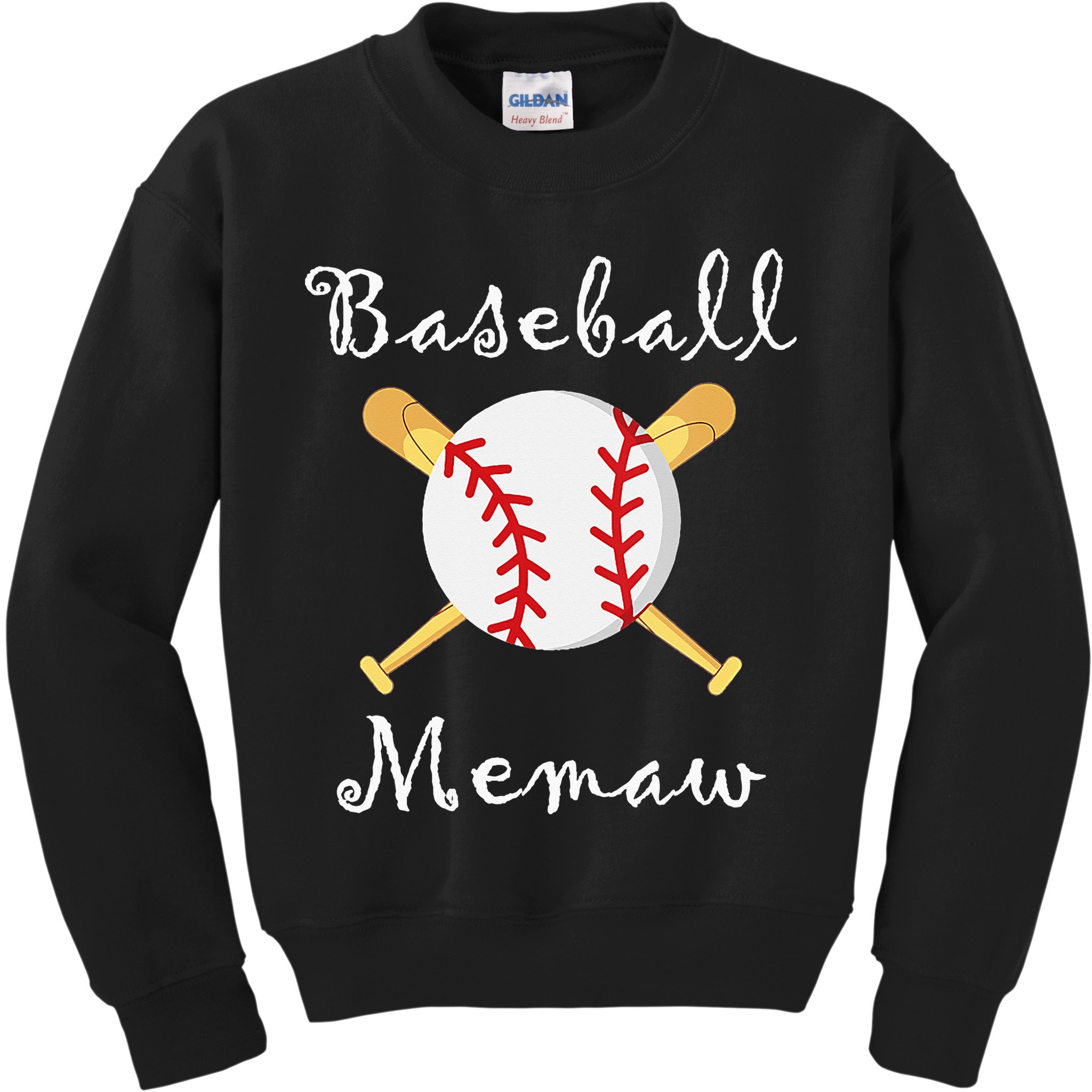 Baseball Memaw Game day Gifts to Cheer mother's day Kids Sweatshirt