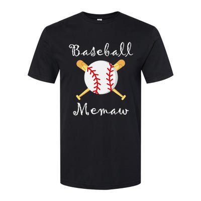 Baseball Memaw Grandsons Game day Gifts to Cheer Grandma Softstyle CVC T-Shirt