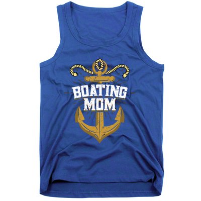 Boating Mom Gift Motorboating Sailing Captain Boat Gift Tank Top