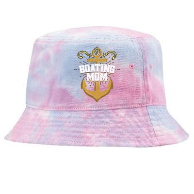 Boating Mom Gift Motorboating Sailing Captain Boat Gift Tie-Dyed Bucket Hat