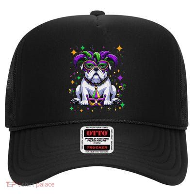 Bulldog Mardi Gras High Crown Mesh Back Trucker Hat