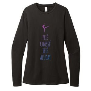 Ballet Meaningful Gift Dance Ballet Top Plie Chasse Jete All Day Womens CVC Long Sleeve Shirt