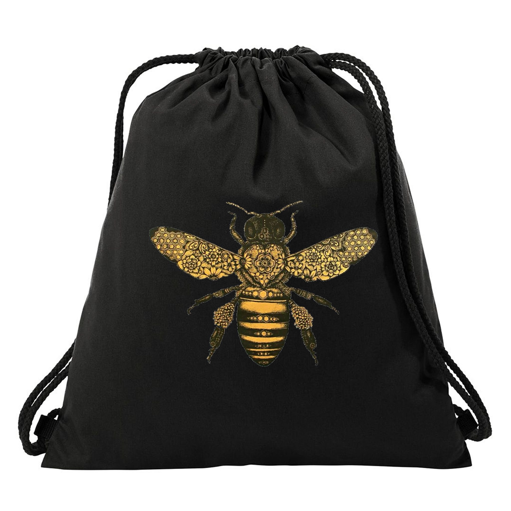 Beekeeper Meaningful Gift Honeycomb Honey Bee Compass Beekeeping Great Gift Drawstring Bag