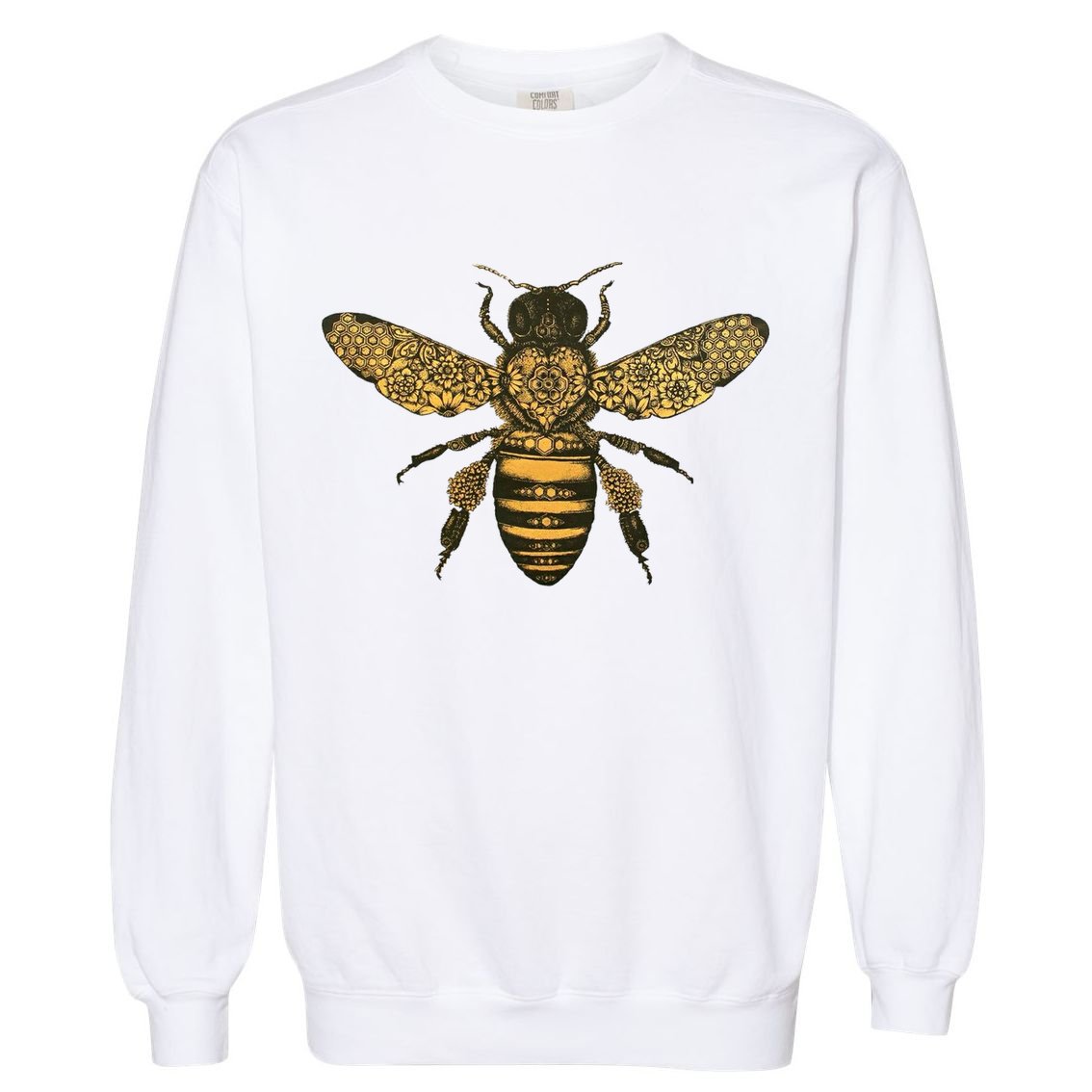 Beekeeper Meaningful Gift Honeycomb Honey Bee Compass Beekeeping Great Gift Garment-Dyed Sweatshirt