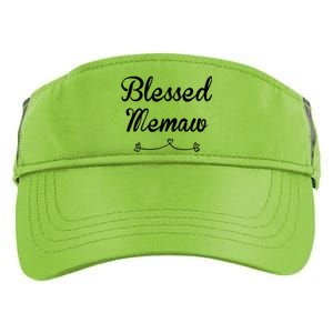 Blessed Memaw Gift Adult Drive Performance Visor