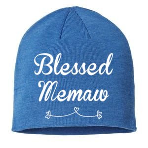 Blessed Memaw Gift Sustainable Beanie