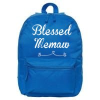 Blessed Memaw Gift 16 in Basic Backpack