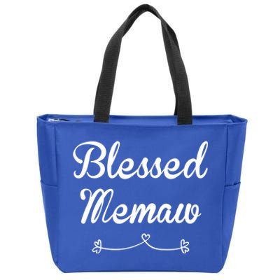 Blessed Memaw Gift Zip Tote Bag