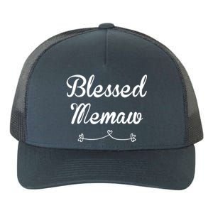 Blessed Memaw Gift Yupoong Adult 5-Panel Trucker Hat