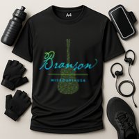Branson Missouri Guitar Design Cooling Performance Crew T-Shirt