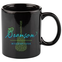 Branson Missouri Guitar Design 11oz C Handle Ceramic Mug