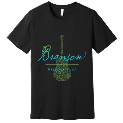 Branson Missouri Guitar Design Premium T-Shirt