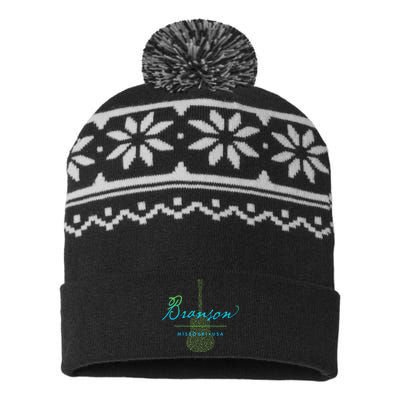 Branson Missouri Guitar Design USA-Made Snowflake Beanie