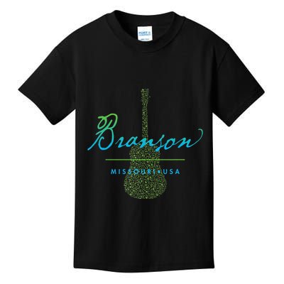 Branson Missouri Guitar Design Kids T-Shirt